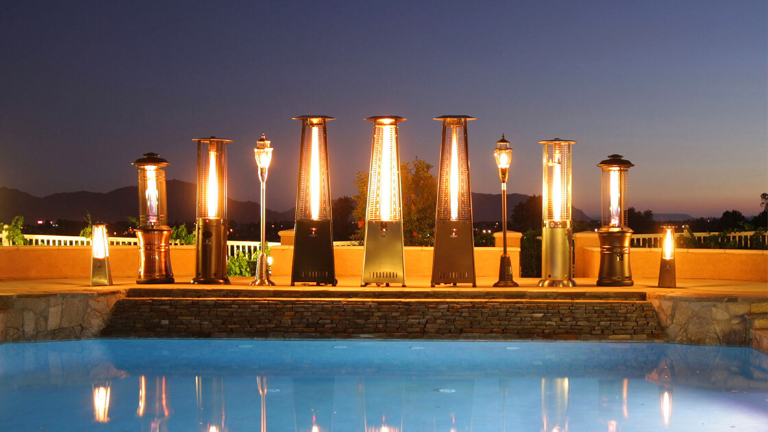 5 stylish outdoor heating options